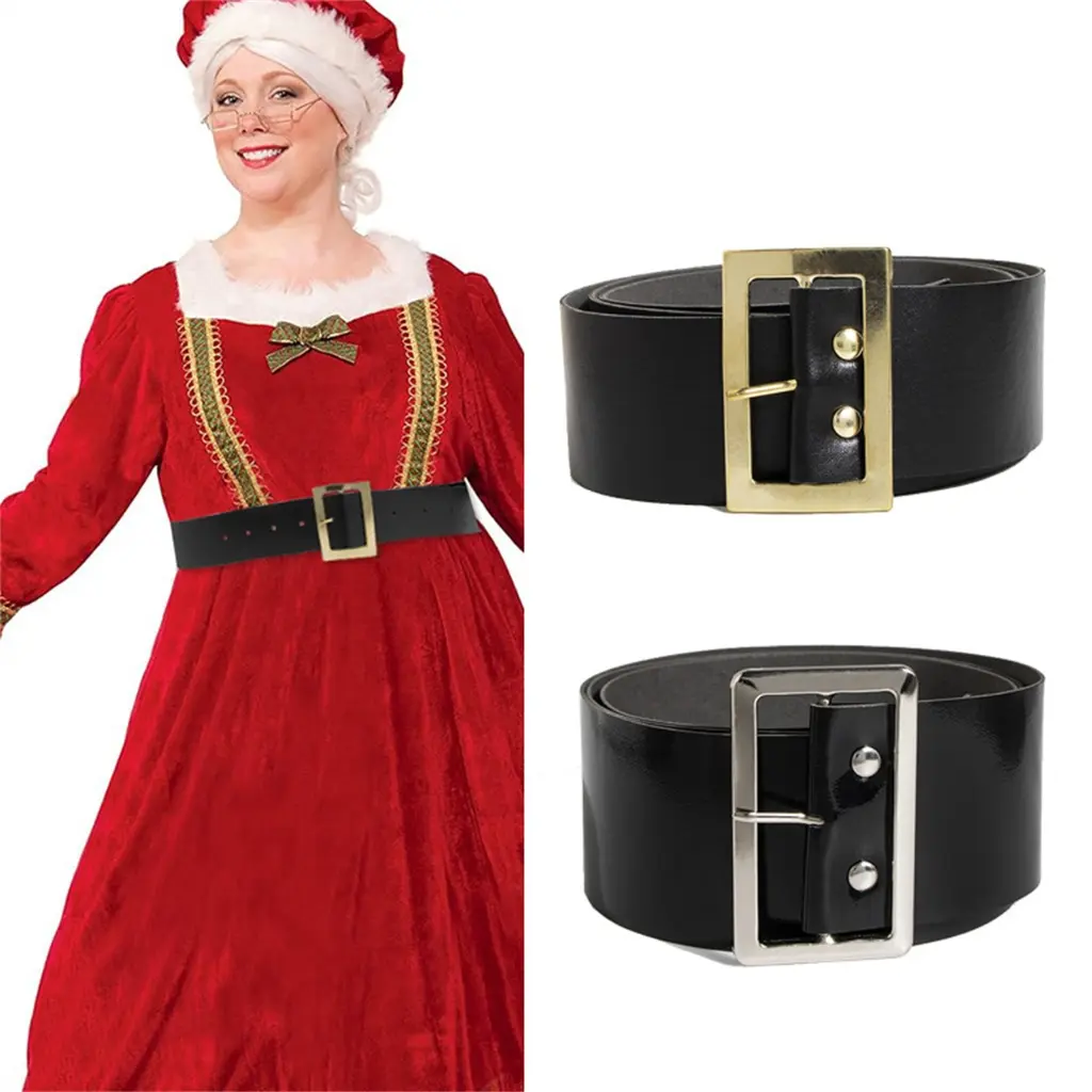 Santa Belt, 49'' Long, Costume Accessories, for Carnival Costumes, Santa Christmas, Theme Party, Wide Belt