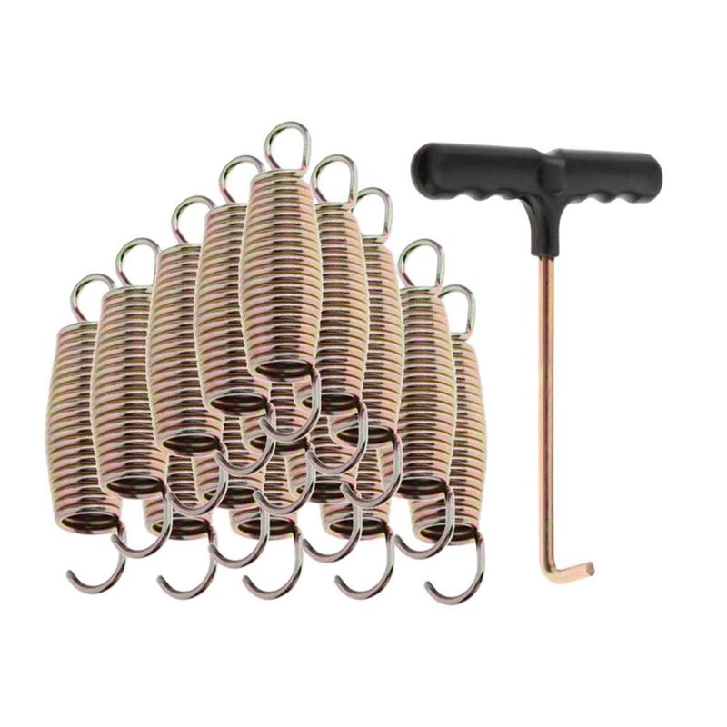 15Pcs Trampoline Springs Replacement Weather Resistant with Spring Hook 6