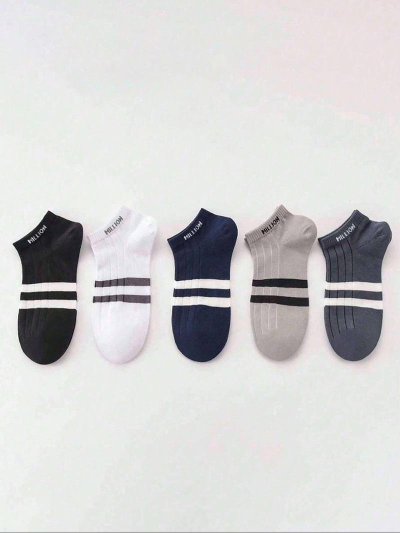 Product Introduction of Boy's Letter Print Ankle Socks, Casual Comfy Breathable Socks for Daily Wear, Kids Socks for All Seasons 1