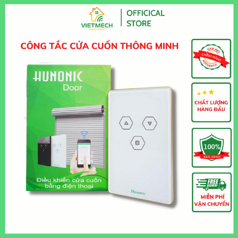 [Có thêm 2 remote] Công tắc điều khiển cửa cuốn thông minh Hunonic Door | Tặng kèm đế nổi