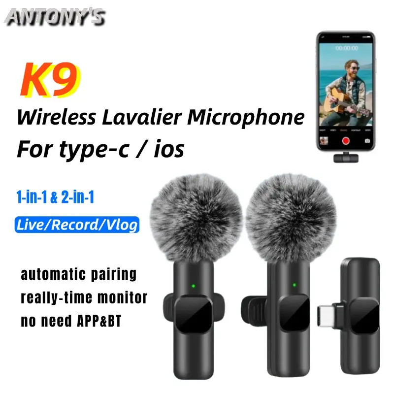 Micro Lavalier Không Dây MIC THU ÂM VIDEO MIC MINI MỚI Cho iPhone Android Máy Tính Xách Tay Mic Điện Thoại Di Động Chơi Game Trực Tiếp