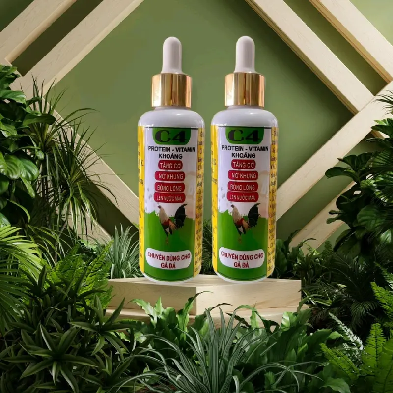 Protein nuôi gà tơ : tăng cân, sung gà, bung hình. Sản phẩm C4-100ml 2
