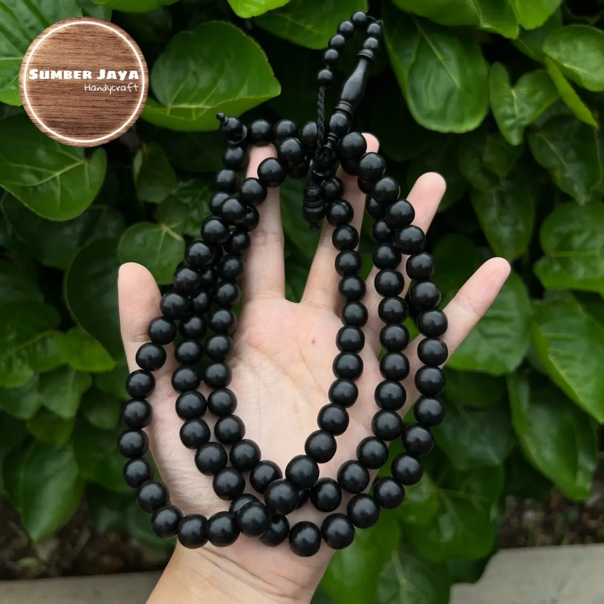 Tasbih Kayu Gali Kelor Serat Besi Asli