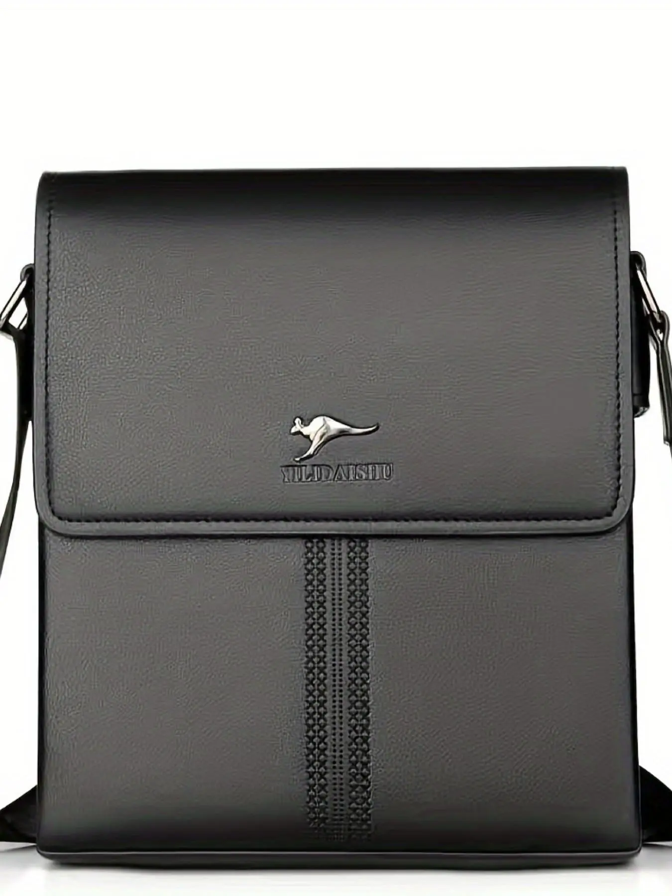 Men's Casual Solid Color Shoulder Bag, Fashionable PU Leather Crossbody Bag for Work & Daily Used, Casual Trendy Versatile High-quality Daily Commuting Bag