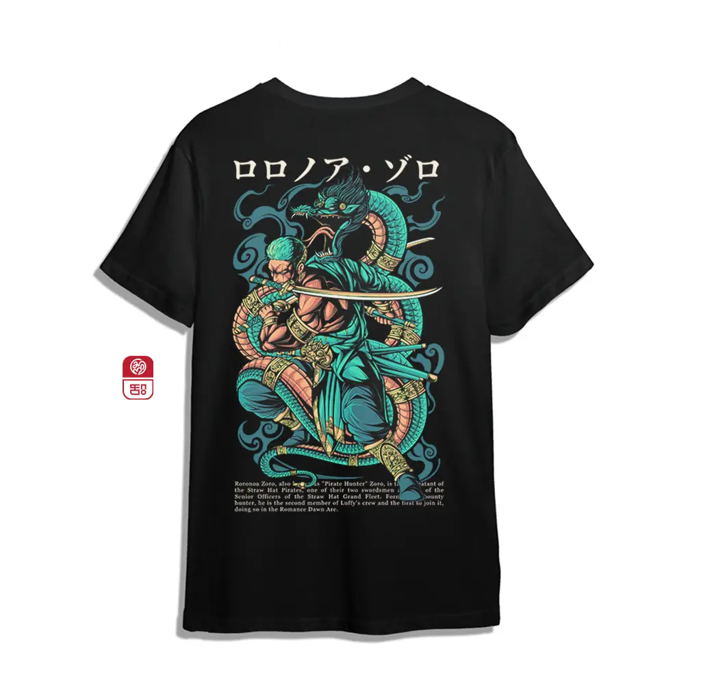 T-SHIRT RORONOA ZORO ( SENIMAN BOCAH STYLE ) ワンピース