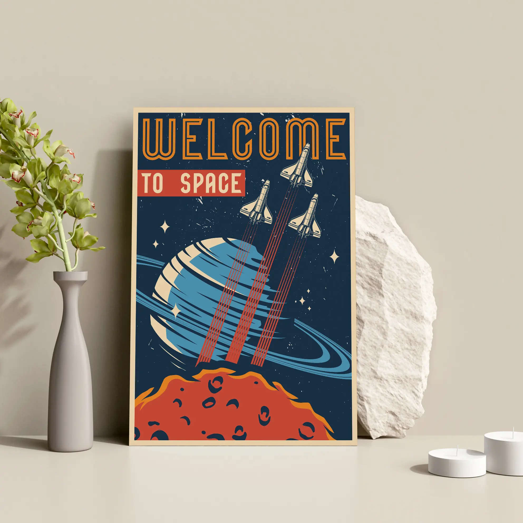 Hiasan Dinding Kayu MDF 30x40 Tema Space Dekorasi Aesthetic Pajangan Dinding Wall Decor - Poster Cocok Untuk Hadiah