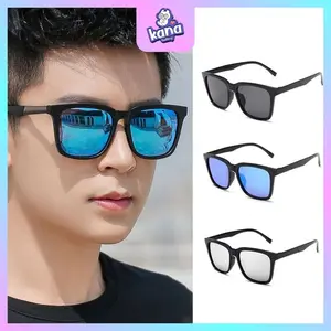 KA68 - Kacamata Hitam Pria Kotak Kacamata Pria Fashion Kacamata Sunglasses Anti UV Import T KANA