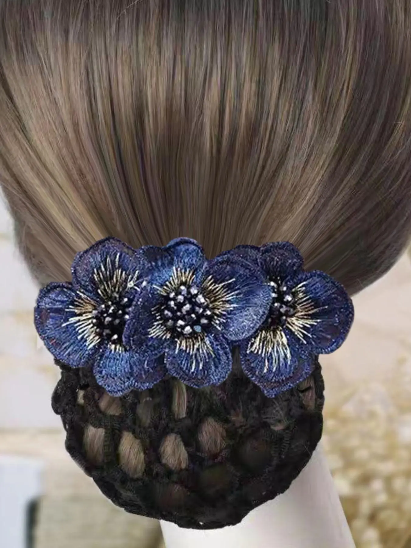 Women's Elegant Trendy Flower Design Hair Tie,  Casual Cute Hair Bun Holder, Fashionable Hair Accessories for Hairstyle Decoration