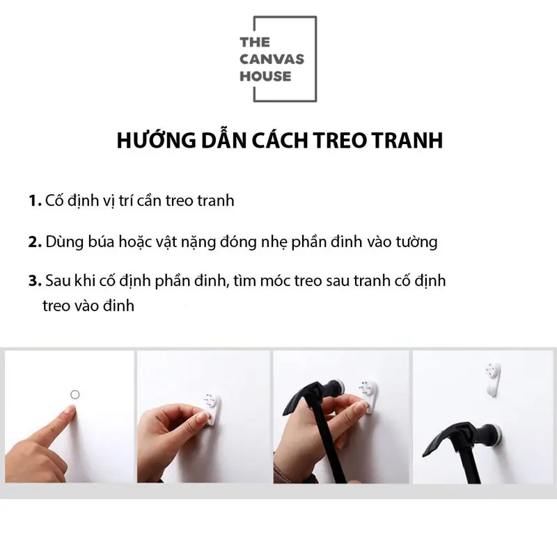 Tranh in Canvas Khóm Hoa Vàng (Hình thật tại xưởng - Đã có khung, móc, đinh treo) - The Canvas House Treo Tường 7