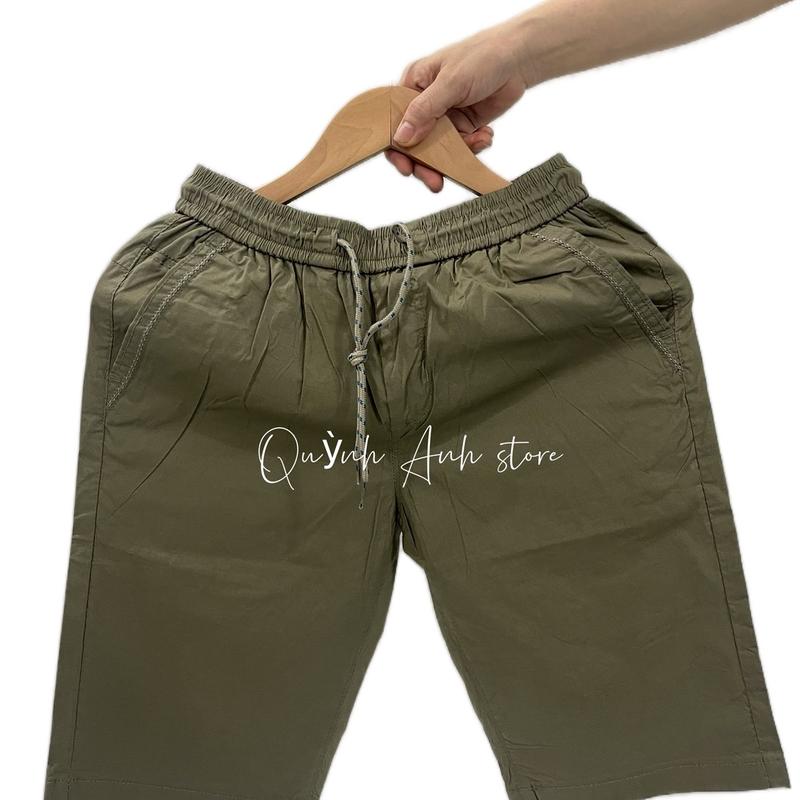 Quần short chất kaki đũi cạp chun có dây rút 6