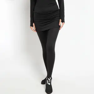 Td Active LB040 Celana Legging Renang Muslimah Baju Renang Wanita Dewasa Panjan Muslim Cepat Kering celana renang panjang wanita muslim 2-in-1 legging lari renang hijab hitam