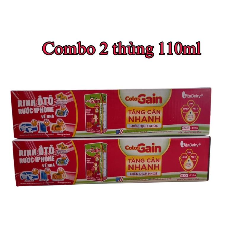VitaDairy - combo 2 thùng 110ml sữa pha sẵn colos gain ( date 12/2025 )