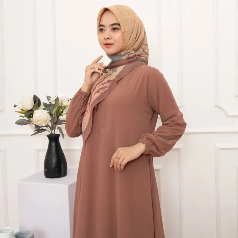 PB Prilly Busana - Noor Gamis Malaysia Ceruti - Baju Muslim Dewasa - Pakaian Wanita 7