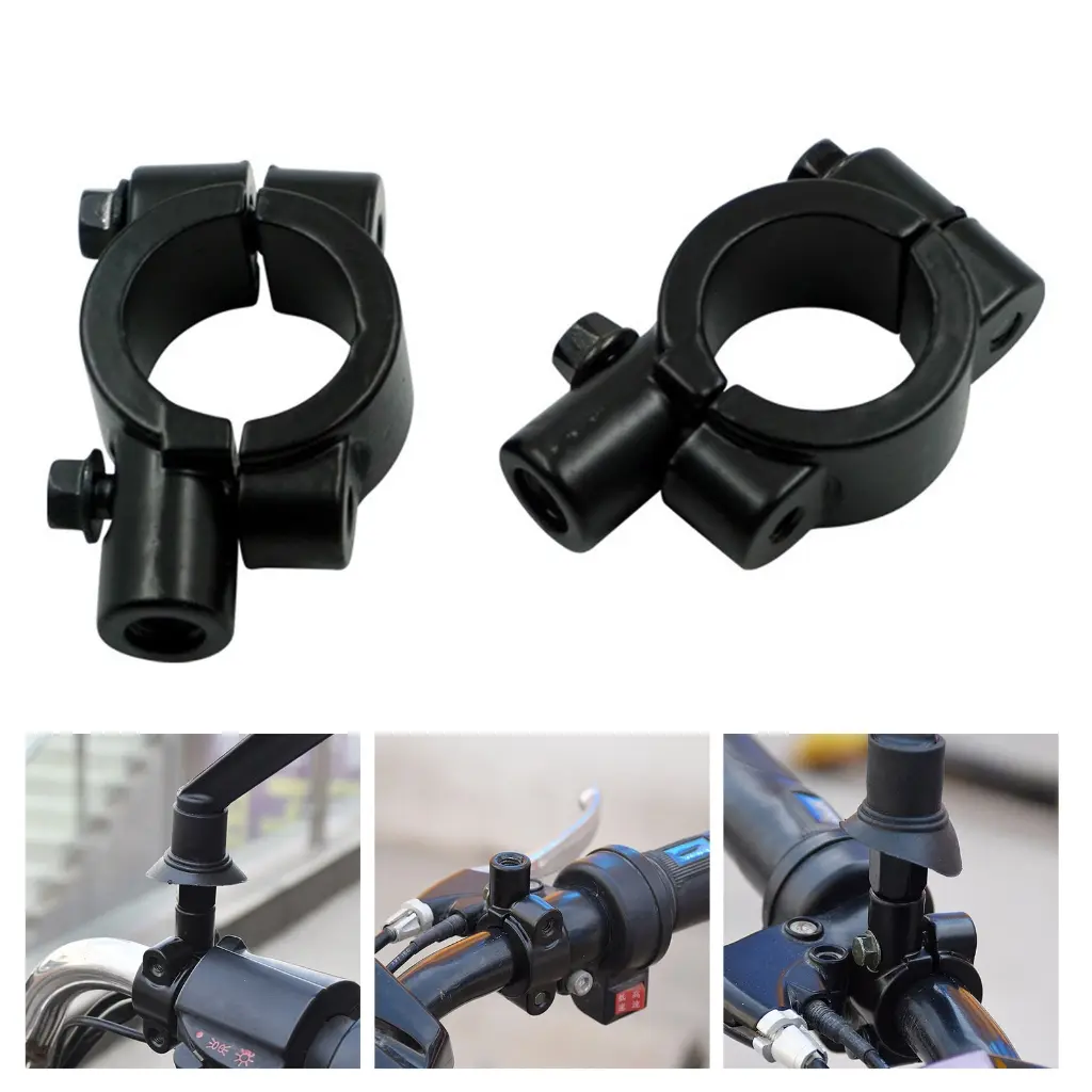 Multifunctional Motorcycle Handlebar Clamp Mirror Support Bracket Flexible Positioning Suitable for Optimally Visibility