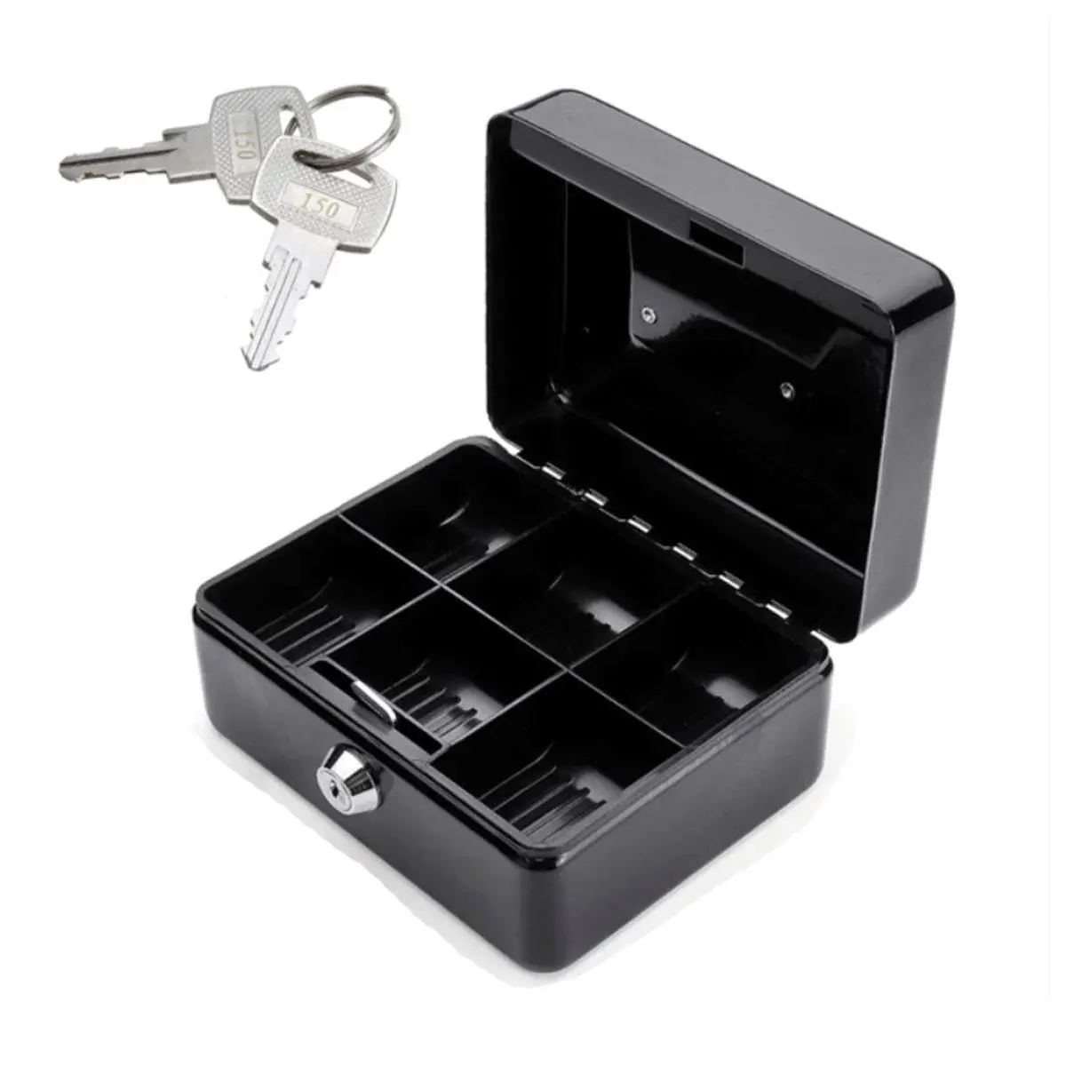 Mini Cash Box 6inch With Keys Mini Money Keeping Storage