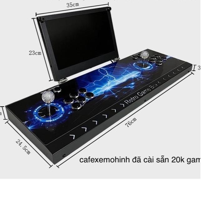 Máy chơi game thùng Pandora box có Lcd đã cài sẵn 10k game thiết kế kim loại