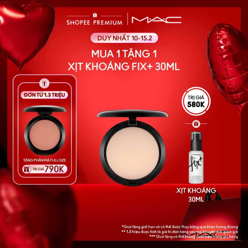 Phấn nền phủ MAC Studio Fix Powder Plus Foundation 15g giúp kiềm dầu và làm mờ lỗ chân lông