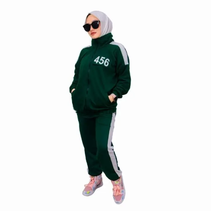F♪Aj Setelan Jaket+Celana Squid Game Dewasa U☛K1