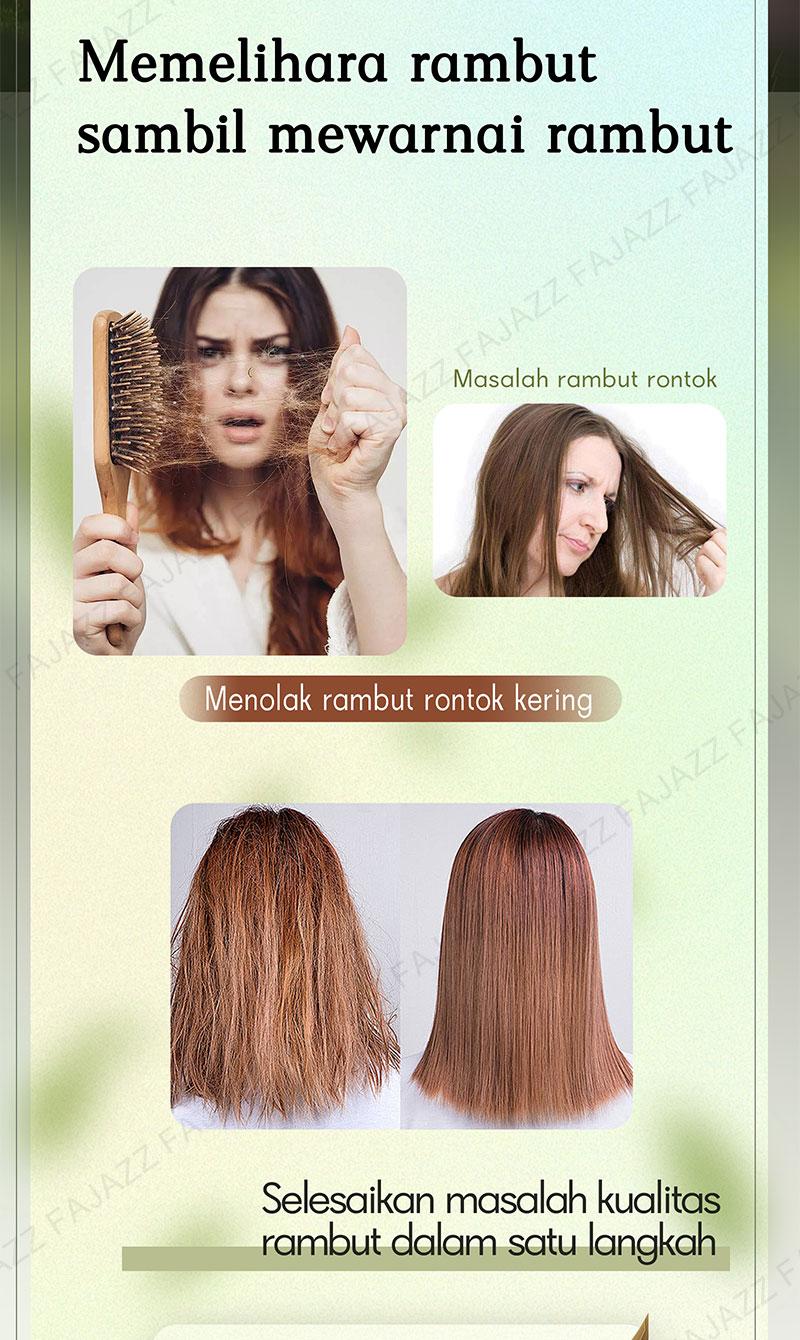 Product Introduction of 【Fajazz】（20 pcs）Pewarna rambut gelembung Fajazz adalah merek asli resmi tanaman murni, pewarna gelembung alami dan tidak menyebabkan iritasi untuk pria dan wanita, Anda dapat mewarnai rambut Anda di rumah 6