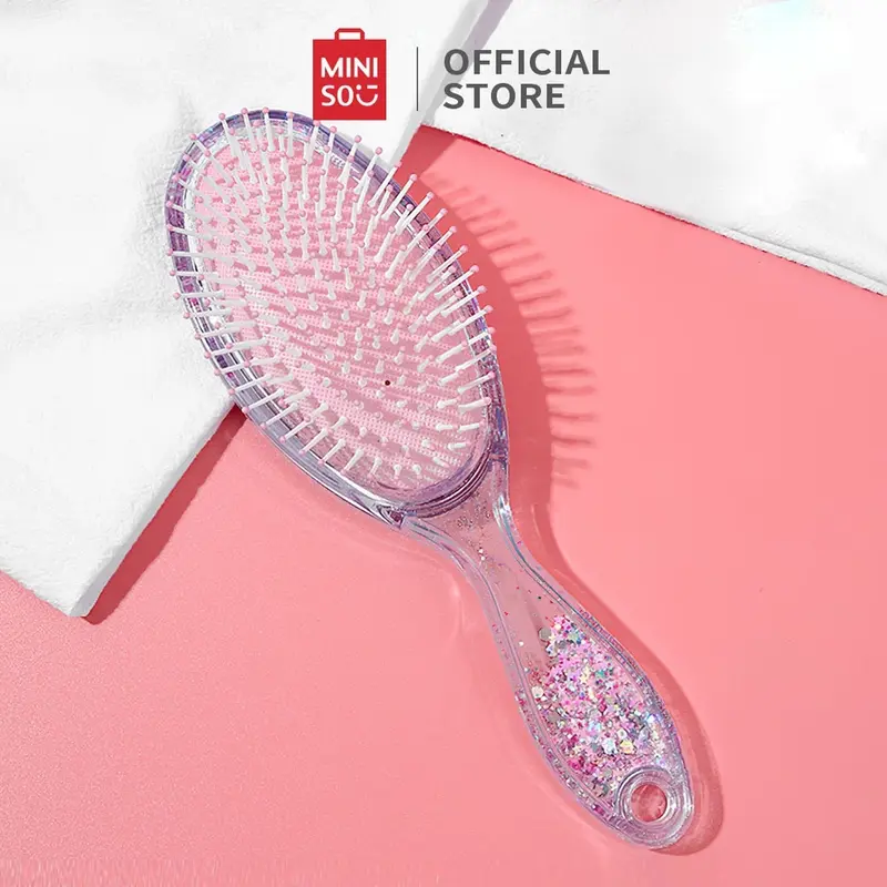 Miniso Official sisir rambut wanita cushion hair brush comb catokan sisir 3