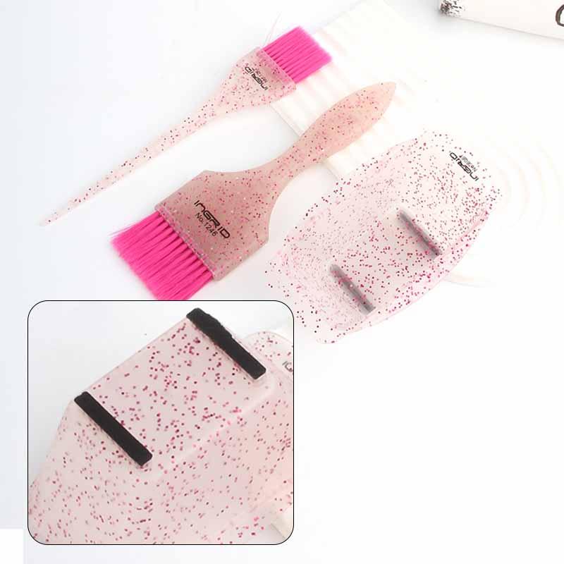 Hair Dyeing Brush Set, 2 Counts Hair Coloring Brush & 1 Count Hair Dye Mixing Bowl, Hair Color Tool for Women & Girls 2