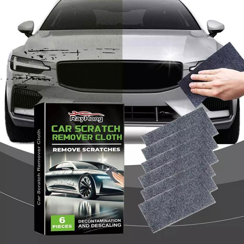 Product Introduction of 6pcs Nano Sparkle Car Cloth For Scratches Nano Magic Scratch Remover Cloth 12