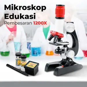 Mikroskop Edukasi Pembesaran 1200X Magnification - 1412X |