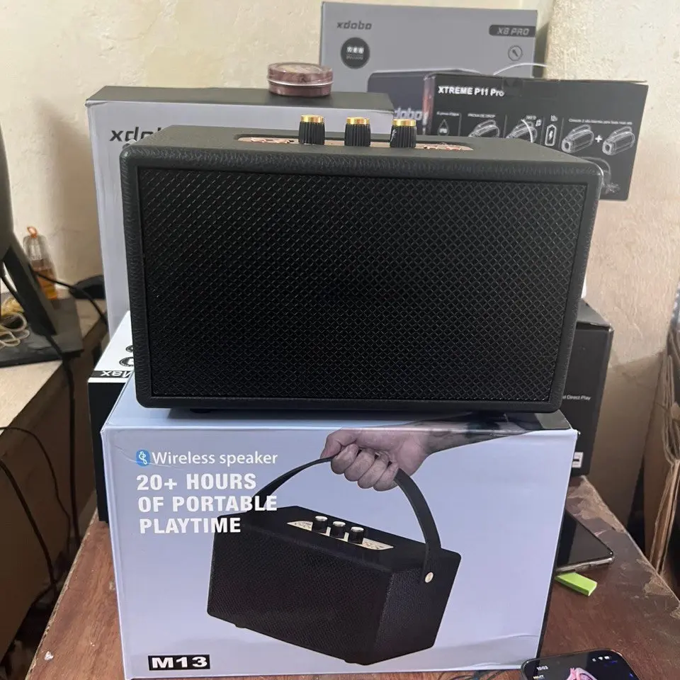 Loa bluetooth DIY M13  thiết kế đẹp công suất lớn ( logo đầy đủ ) Củ Loa Nghe Nhạc