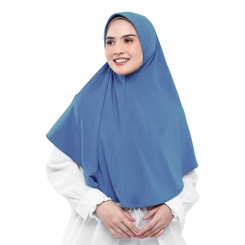 ELZATTA BERGO STANDAR GLITER ZARIA CITRA Jilbab Panjang SPANDEX MUSLIM Mewah Kerudung Instan Syari Simple
