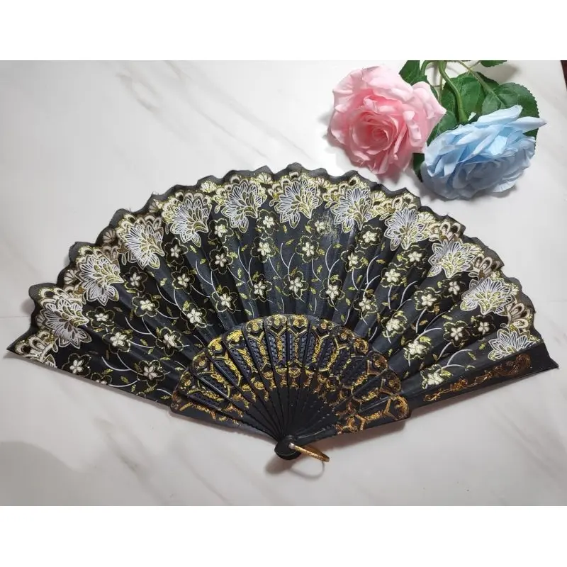 KIPAS TANGAN LIPAT/KIPAS NARI/KIPAS JEPANG/KIPAS CANTIK GLITER 3