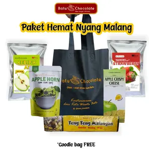 Paket Oleh oleh Nyang Malang + Goodie Bag - Batu Chocolate - Oleh oleh Khas Malang Batu
