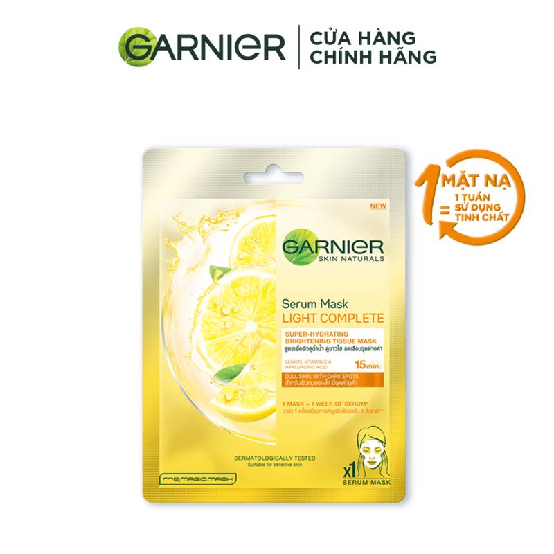 Mặt nạ tinh chất Quả Yuzu & Vitamin C sáng da tức thì Garnier Light Complete Serum Mask 28g