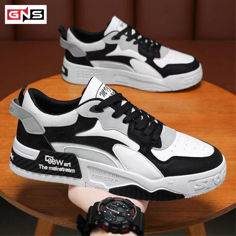 Giày Nam Store GNS 246 Mẫu Mới Thoáng Khí  Màu Trắng Đen, Giày Thể Thao Nam Đế Dày Chống Trơn Trượt lưới Giày Hợp Thời Trang