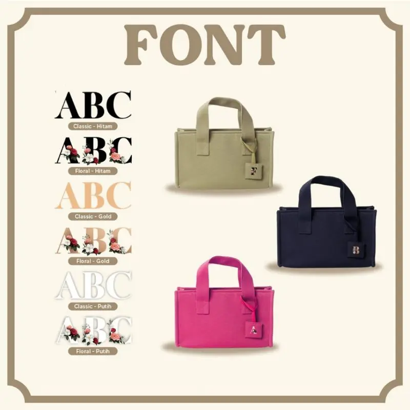 Belva Slingbag Tas Selempang Kanvas Wanita Free Custom Nama 6