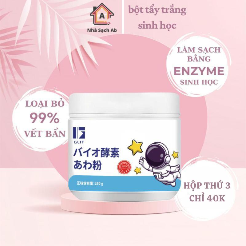 Bột Giặt Sinh Học GLIT Đánh Bay Vết Bẩn, Khử Vết Ố Vàng Trên Quần Áo, An Toàn Cho Da Làm Sạch Cả Giày Dép