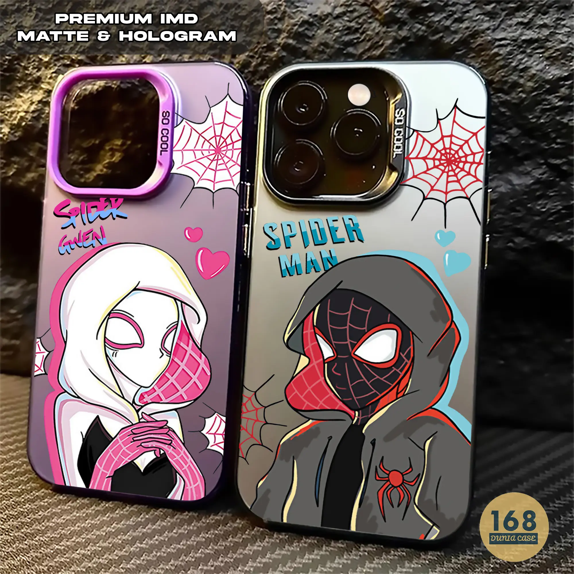 Hardcase IMD for Iphone DU452 Super Hero Casing Hologram Polycarbonate Color Handphone