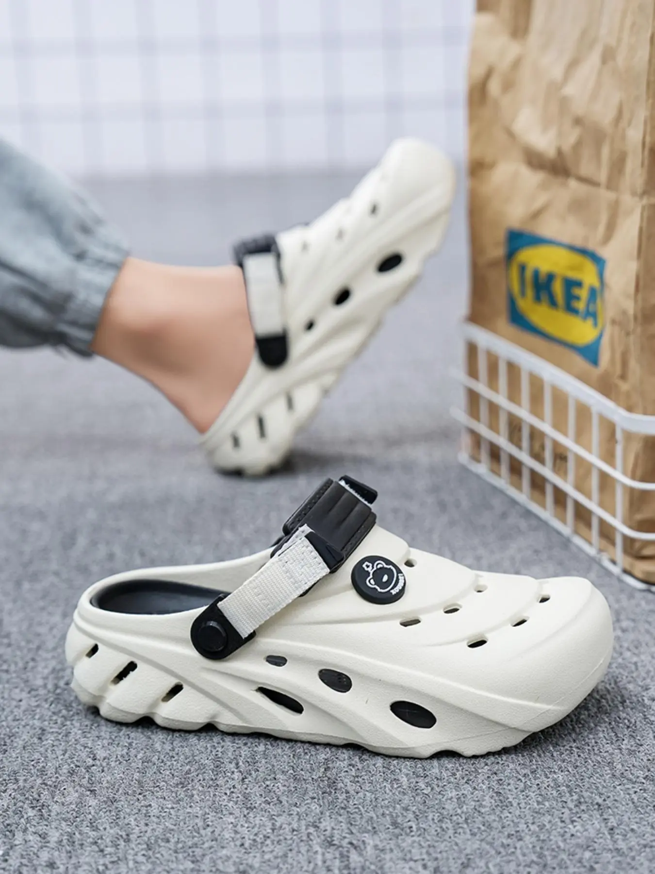 Men's Casual Plain Color Slides, Comfortable Breathable Non-slip Slippers, Soft Comfortable Slippers for Indoor & Outdoor Wear