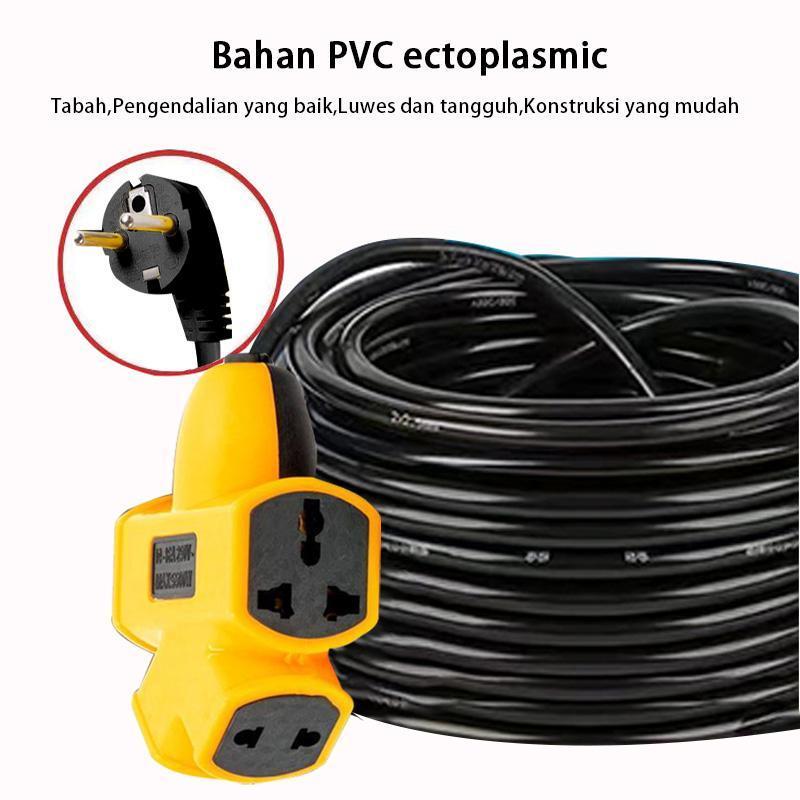 3600W Extension Cord Extra-long Plug-in Strip 10M/20M/30M Electric Vehicle Charging Extension Wire Universal Outlet 6 Gang Power Extension Cord Socket stop  kontak