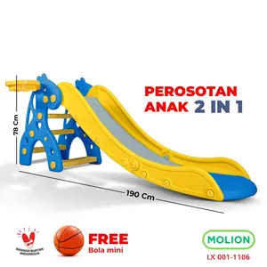 Mainan Perosotan Anak Mainan Prosotan Seluncuran Permainan Anak Free Ring Basket Playground 001-1106