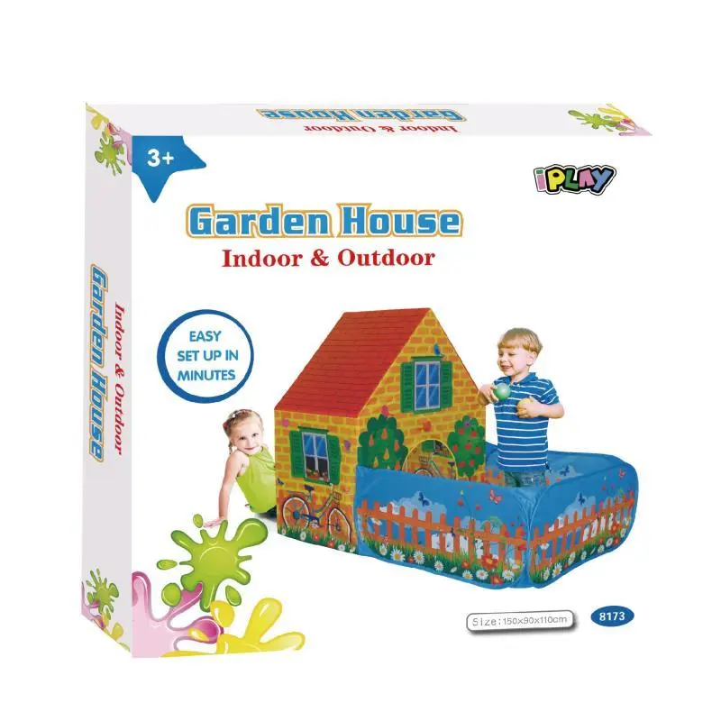 WD Tenda IPLAY House Tenda Rumah Pagar Anak Jumbo IPLAY BISA COD 1