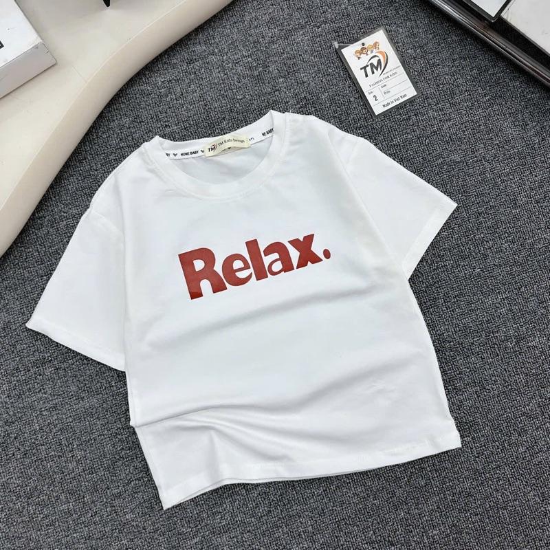 Set áo phong mix quần loe đỏ bé gái 5
