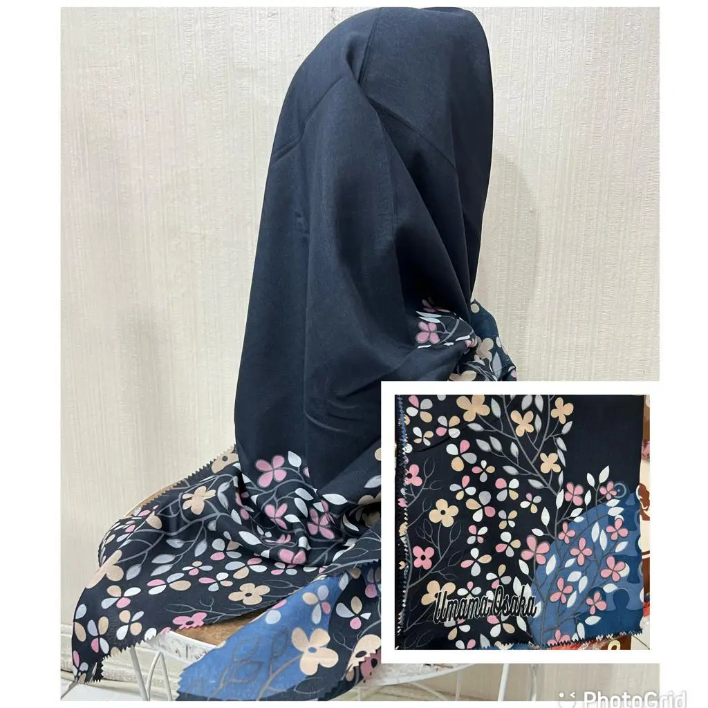 Promo Hijab Umama Segiempat / Jilbab Segiempat Basic / Hijab Motif