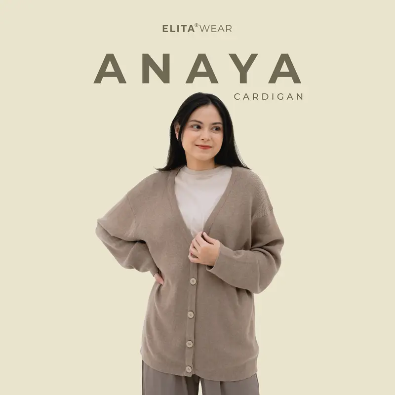 Anaya Cardigan (Katun knit) cardigan Wanita Cardigan Cewe Elita 0