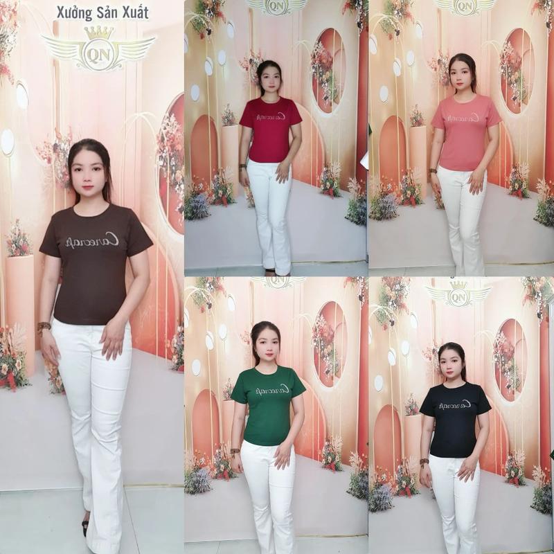 Product Introduction of Áo Thun Nữ. QN.161 Fom Carotop. Cotton Thái Co Giãn Bốn Chiều.Mềm Mịn Mát.Thấm Hút Mồ hôi ạ Cổ Tròn Women 21
