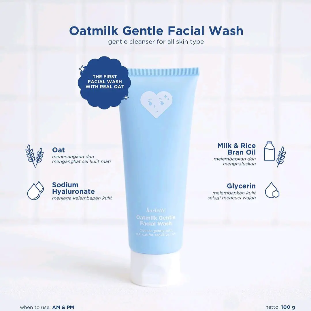 Harlette Oatmilk Gentle Facial Wash