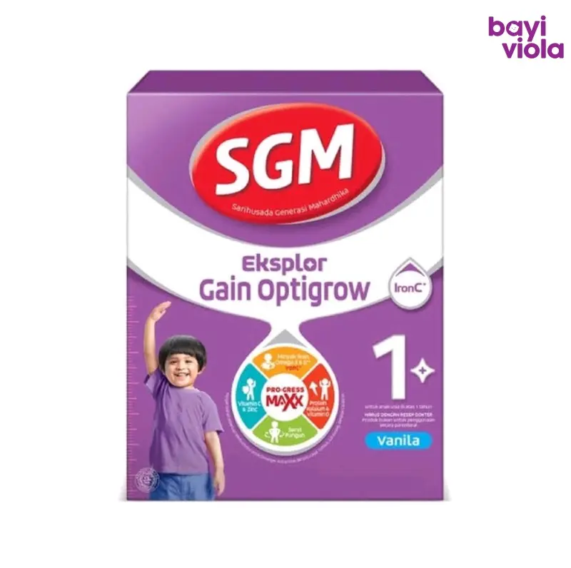 SGM Eksplor Gain Optigrow 1 - 400 gram Susu Formula Bayi Termasuk Dus+Bubble Bubuk 2
