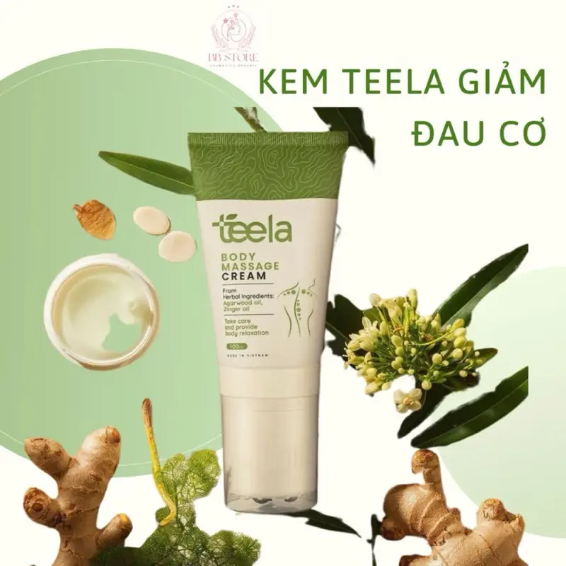 Kem Massage Đa Tầng TEELA - Cổ Vai Gáy, Cơ Xương Khớp, Giảm Nhức Mỏi 100ml