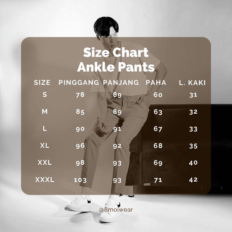 Product Introduction of 8MoiWear Celana Ankle Pants Cowok Slimfit Elastis Keren Melar 0