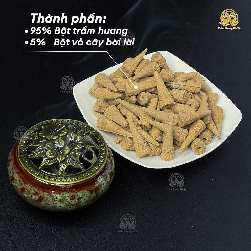 Nhang nụ trầm hương sạch thơm dịu của nhà Trầm Hương Hà Xá 5