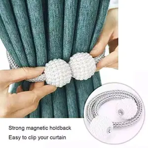 tali gorden magnet/ikatan gorden/ikat pinggir gorden/acesoris gorden Dekorasi Jendela Tirai